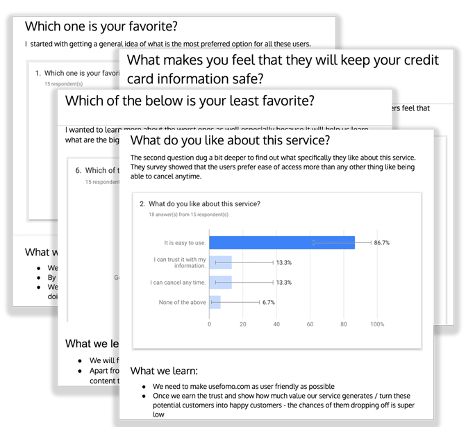 fomo google survey answers