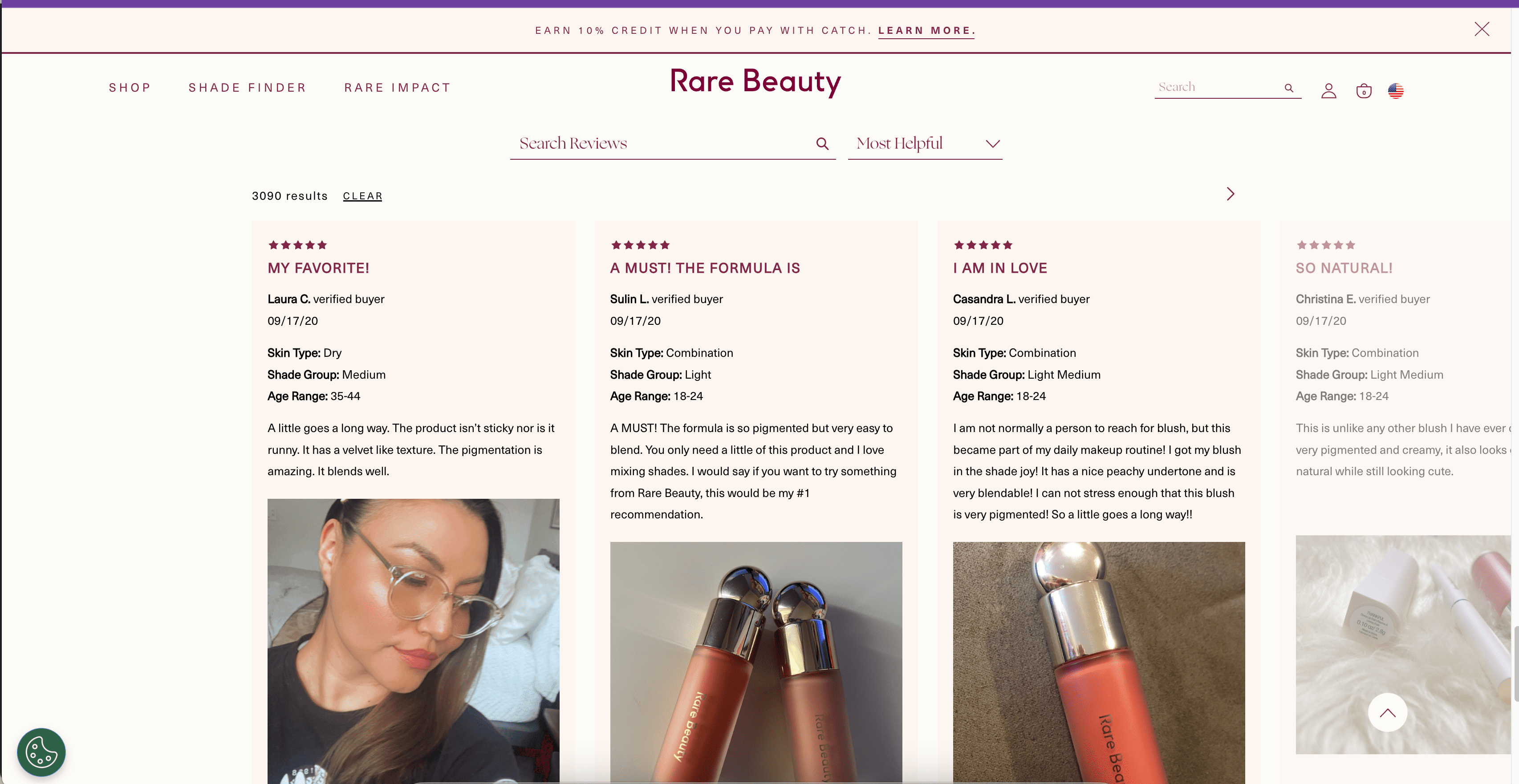 Rare beauty social proof marketing